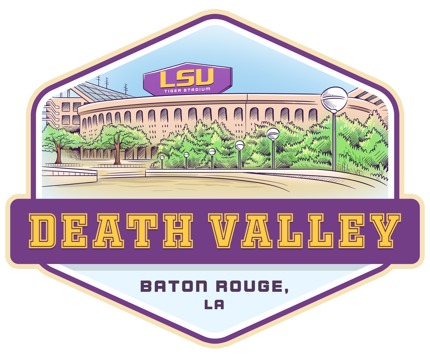 LSU Death Valley Park Edition T-Shirt