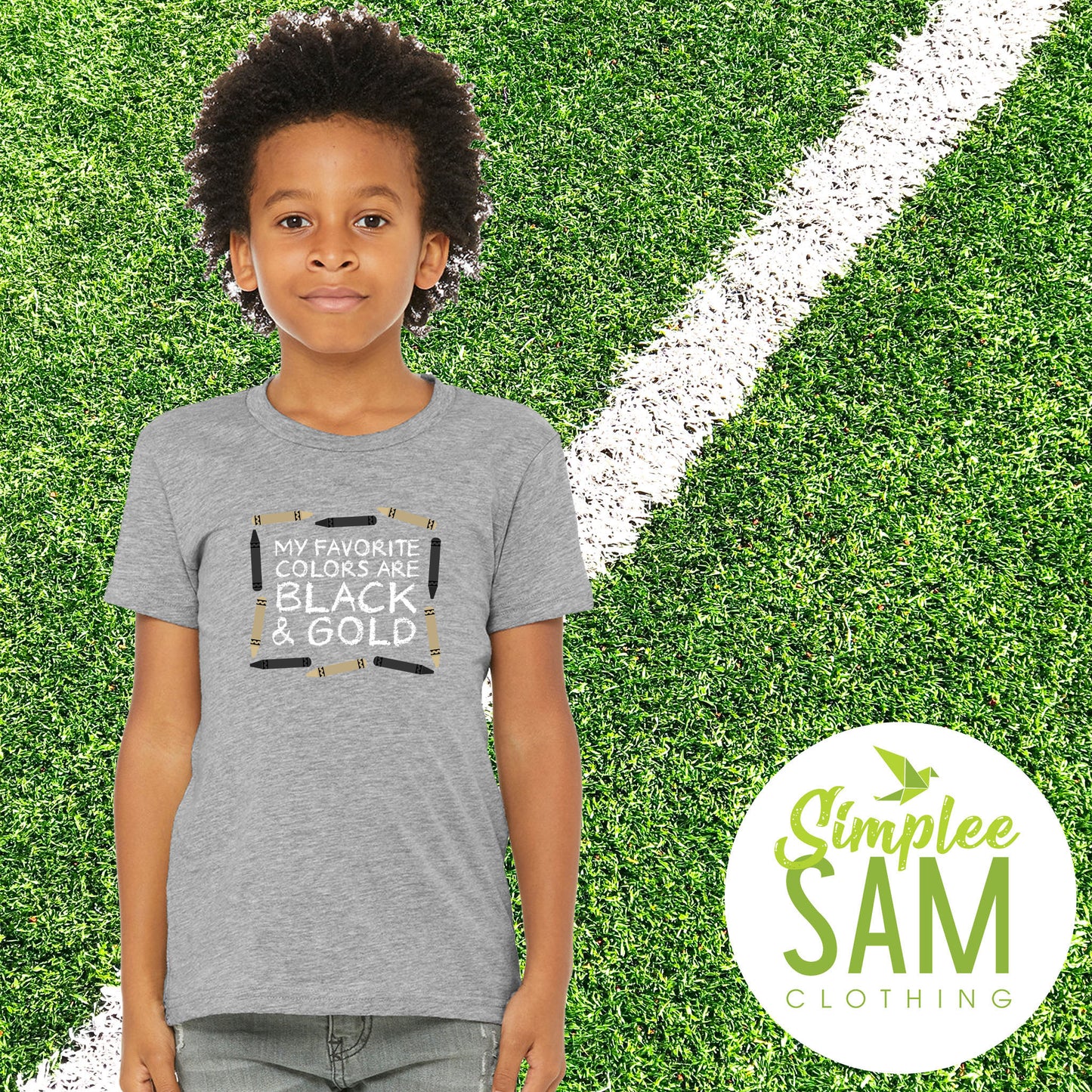 My Favorite Colors are Black and Gold T-shirt