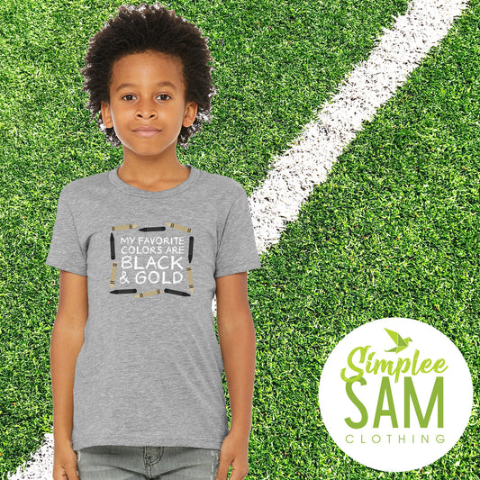 My Favorite Colors are Black and Gold T-shirt