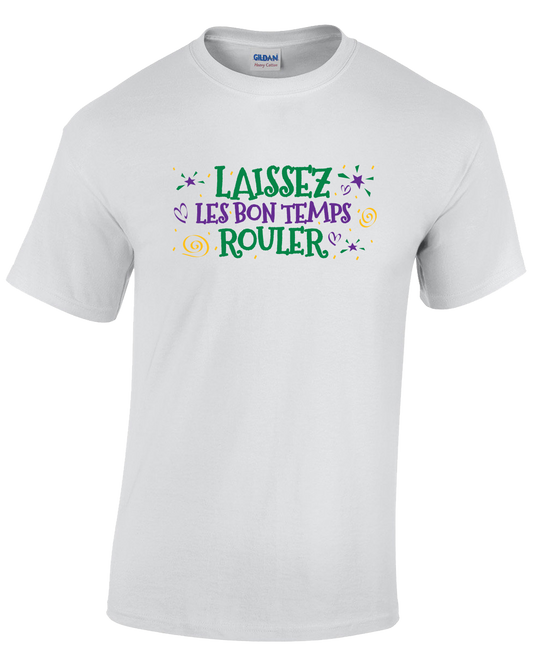 Laissez Les Bon Temps Rouler Mardi Gras T-shirt Shirt Package - 72 Pieces (3.99/piece)