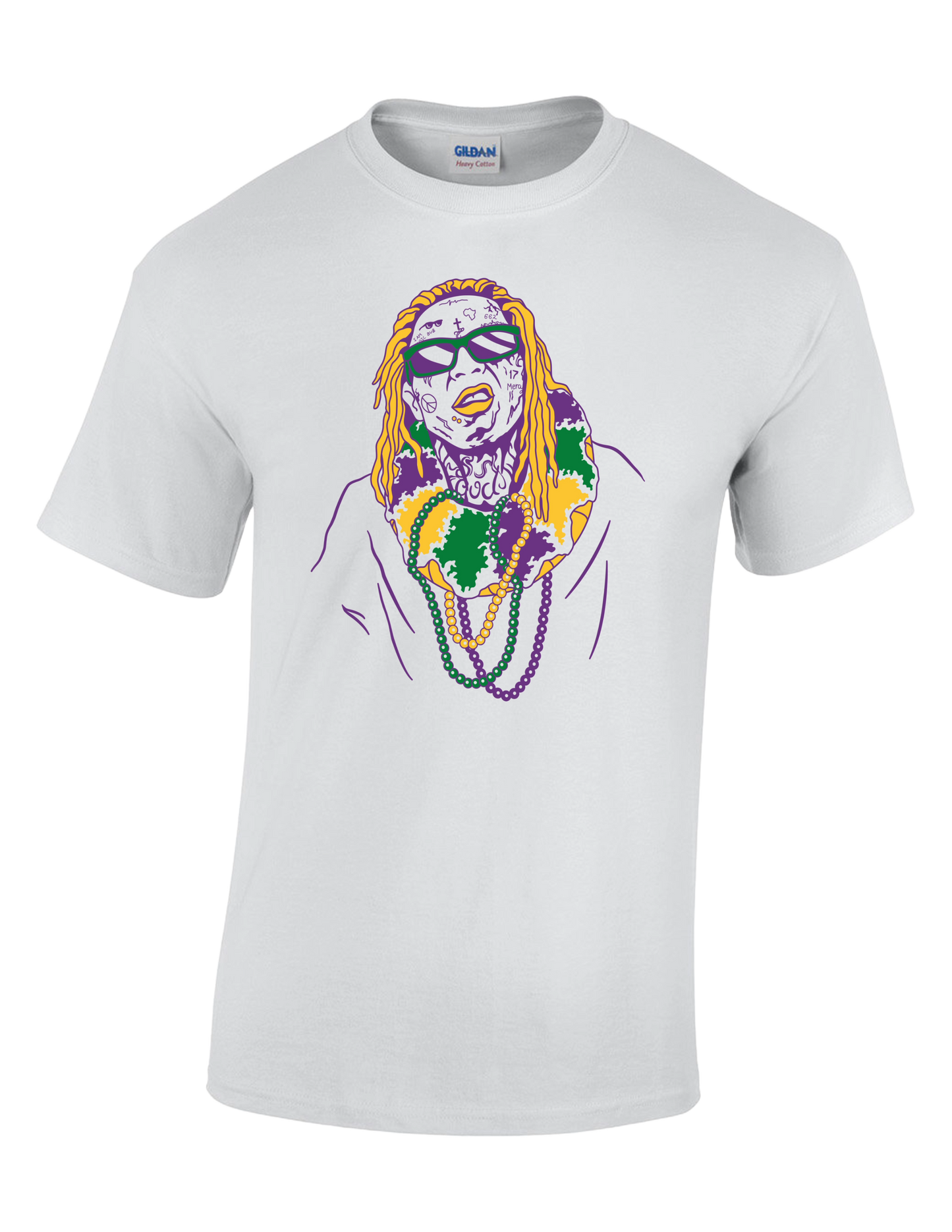 King Cake Weezy Mardi Gras T-shirt Package - 72 Pieces (3.99/piece)