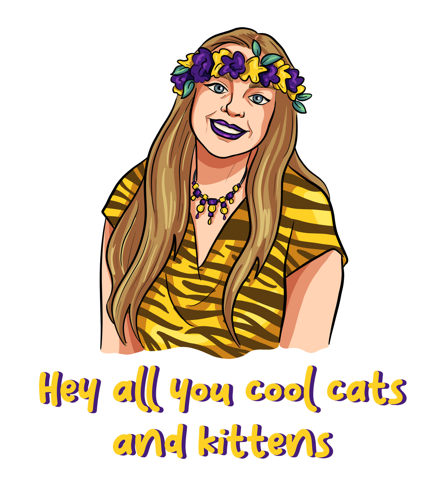 Carole Baskin LSU Cool Cats and Kitten T-shirt